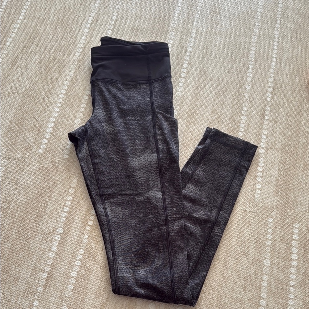 lululemon athletica Black Patterned Leggings